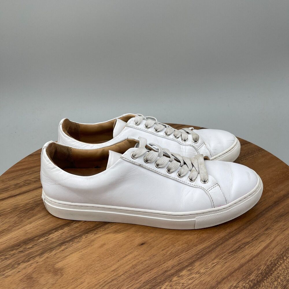 Thursday Boot Co Shoes Womens 9.5 White Leather Casual Walking Comfort Sneakers